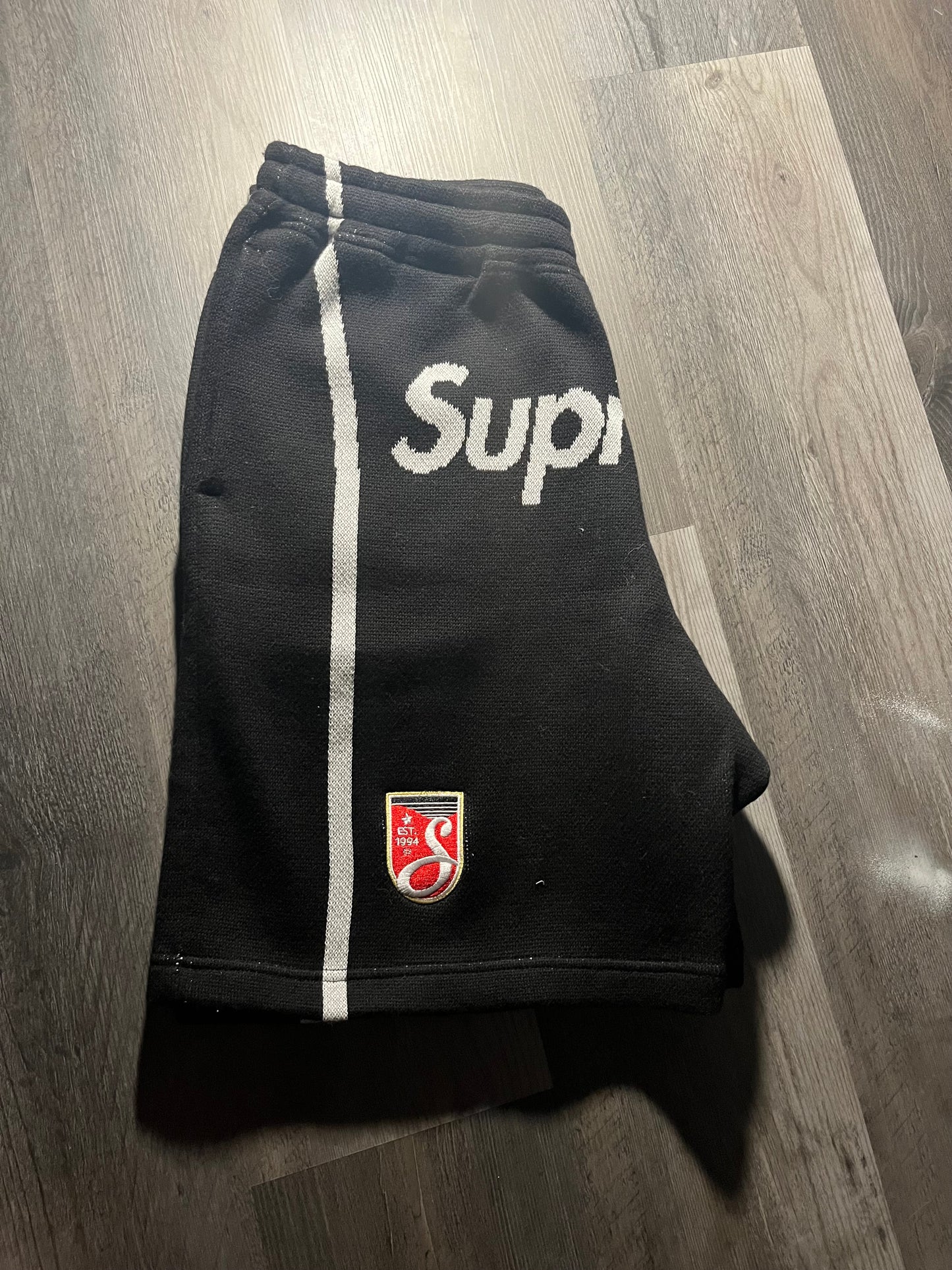 Supreme x Umbro Knit Soccer Short in the "Black"