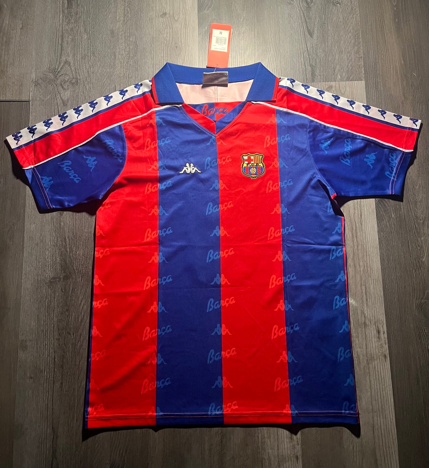 FC Barcelona 1996/97 home jersey, famously associated with Ronaldo Nazário (Ronaldo #9)