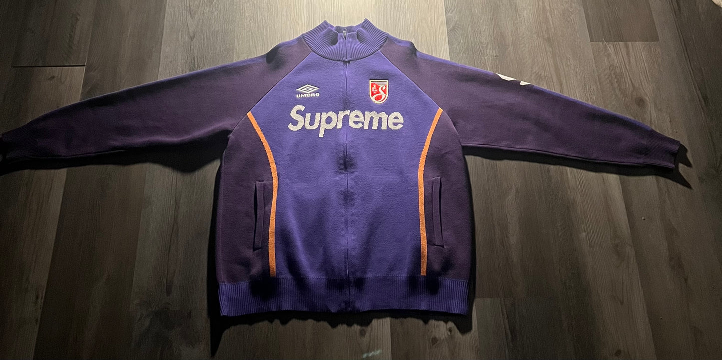 Supreme®/Umbro® Zip Up Sweater from the Spring/Summer 2025 collection.