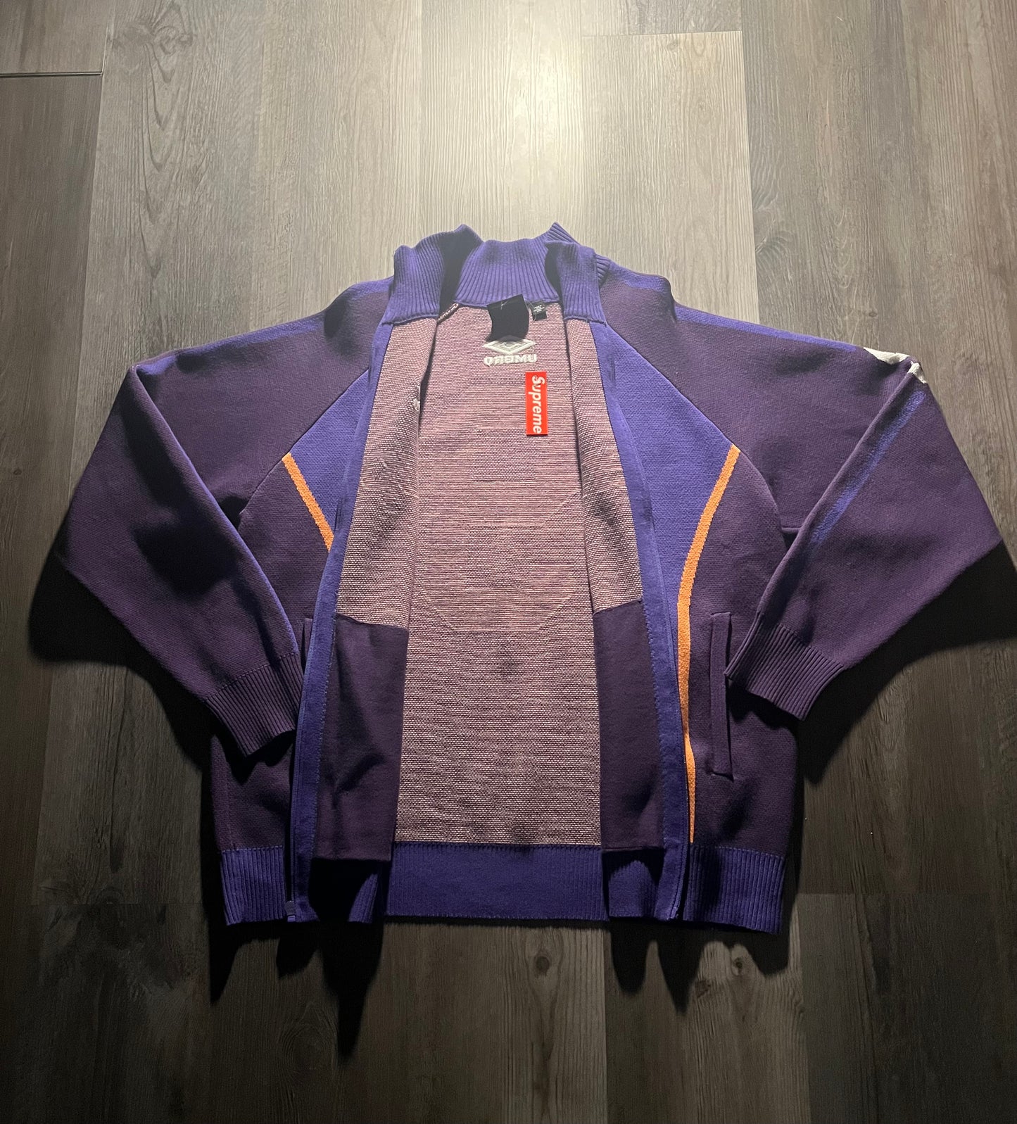 Supreme®/Umbro® Zip Up Sweater from the Spring/Summer 2025 collection.