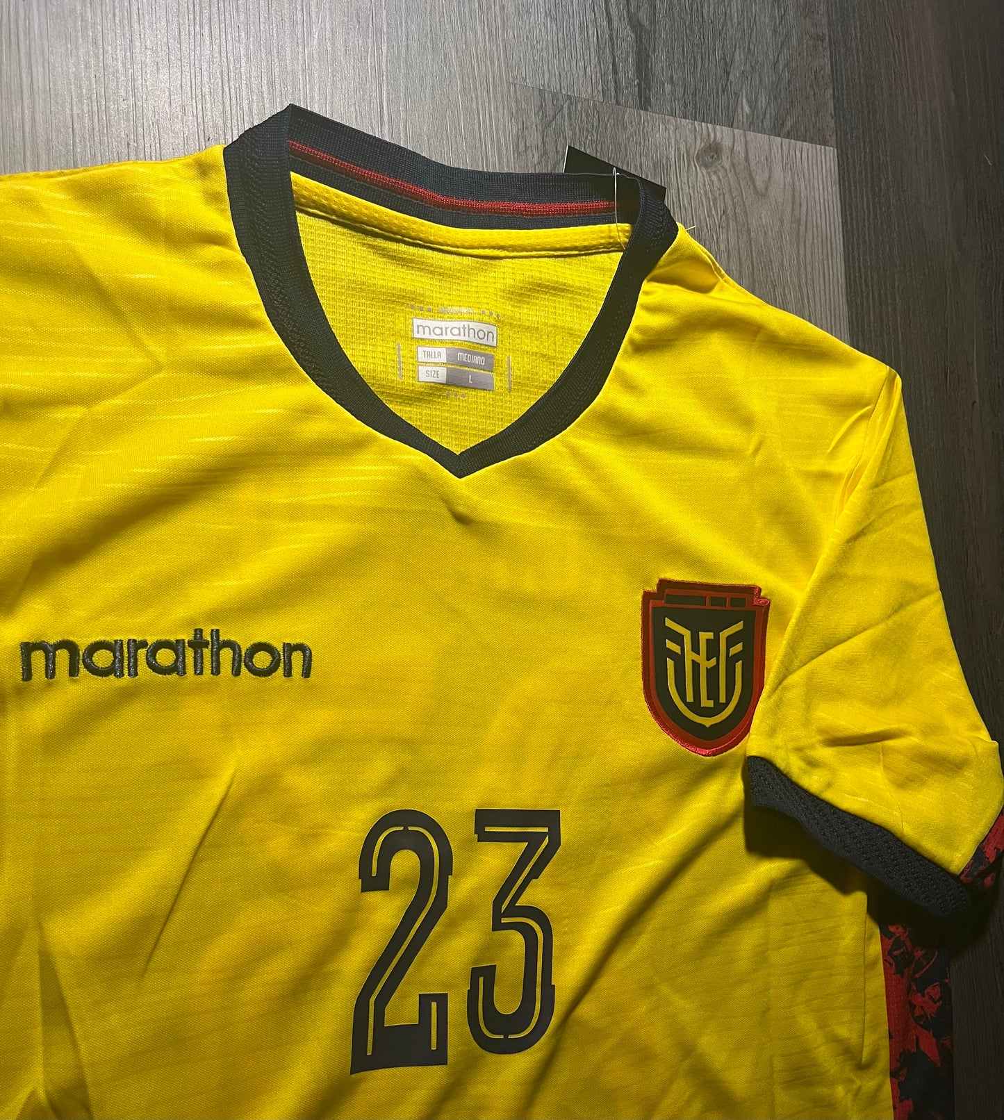 Marathon Ecuador 2026 Home Jersey, edition for midfielder Moisés Caicedo featuring number 23