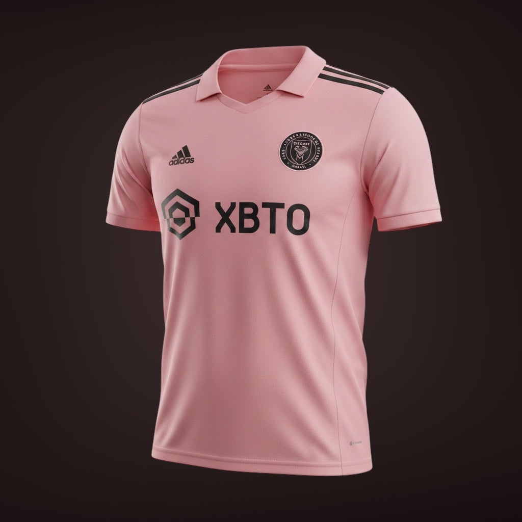 The Heartbit Kit/ Adidas Inter Miami CF 22/23 Home Jersey featuring Lionel Messi