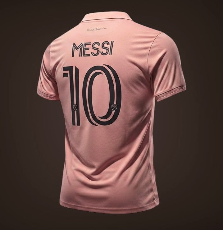 The Heartbit Kit/ Adidas Inter Miami CF 22/23 Home Jersey featuring Lionel Messi