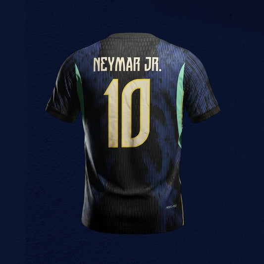 official Brazil 2026 World Cup Away Jersey custom-printed with Neymar Jr. and his iconic number 10