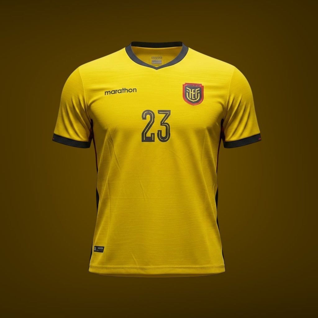 Marathon Ecuador 2026 Home Jersey, edition for midfielder Moisés Caicedo featuring number 23